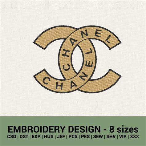 chanel mens clothing embroidery|Chanel logo embroidery design.